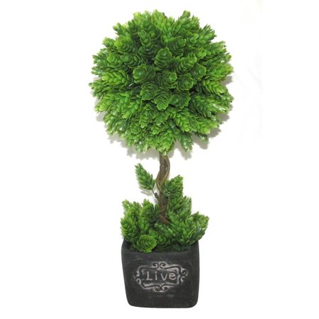 JECO Polyester & Resin Artificial Topiary Tree HD-BT043